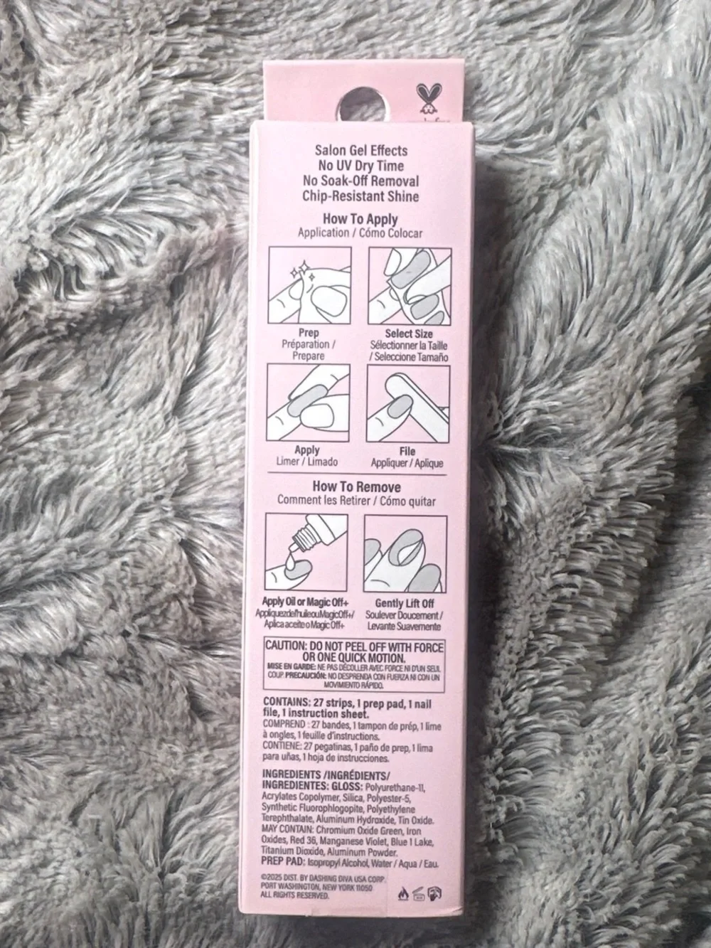 BRAND NEW ‘Dashing Diva’ light pink gel nail strips